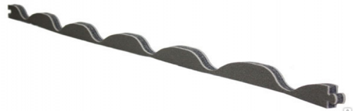 Уплотнитель для металлочерепицы Монтеррей верхний (толщина 20мм; длина 1,1 пог.м)